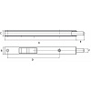 Stalen bascule kantschuif 876