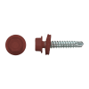 Zeskantschroef 4.8x35 Rood RAL3009 - 100st