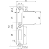 Nemef Sluitplaat vp 1279/17 RVS rond dr1-3 lange lip