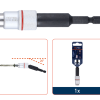Magn. bit houder with ball-joint, 65mm Rotec
