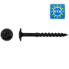Flenskopschroef 6x50 Zwart - 100st