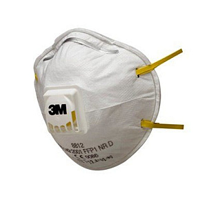 Stofmasker 3M 8812 met ventiel FFP1