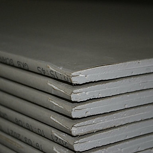 Gipsplaat 12,5mm 4xAK - 60x250cm