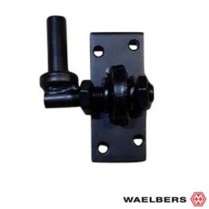 Plaatduim 16mm verstelbaar Zwart