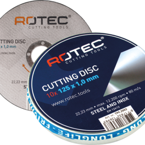 Rotec doorslijpschijf OPTI-Line blik 10st 125/1.0/22.2 inox