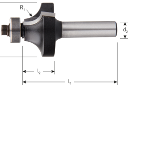Rotec Afrondprofielfrees ø25.4