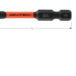 Rotec Impact schroeftbit  T30 50mm Basic set van 2 stuks