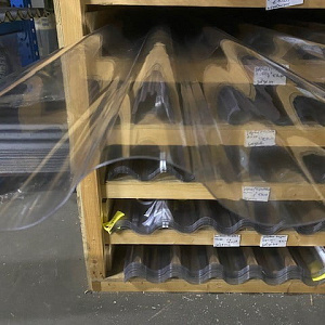 Golfplaat Polycarbonaat enkelwandig - 110x214cm