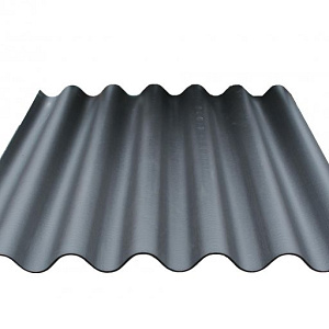 Golfplaat Vezelcement zwart - 110x305cm