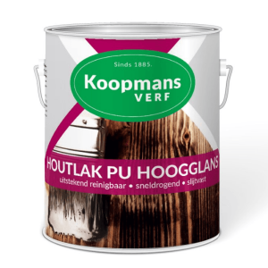 Koopmans Houtlak PU hoogglans blank - 750 ML