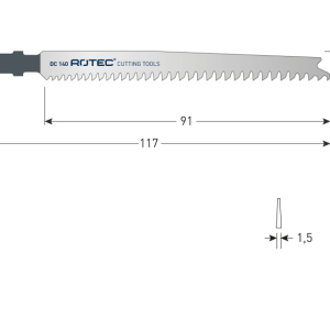 Rotec Decoupeerzagen DC140 - 2st