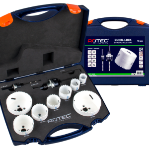 Rotec Gatzagenset 10delig type 527 in Kunststofkoffer