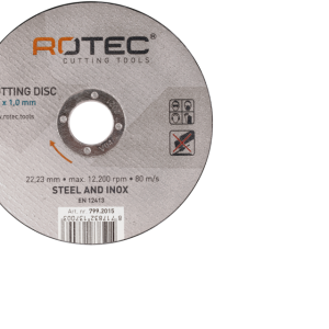 Rotec doorslijpschijf OPTI-Line 125/1.0/22.2 inox - 1st