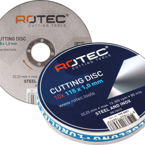 Rotec doorslijpschijf OPTI-Line blik 10st 115/1.0/22.2 inox