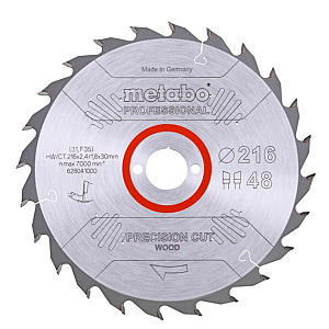 Metabo Cirkelzaagblad  216x30 48 WZ HW/CT