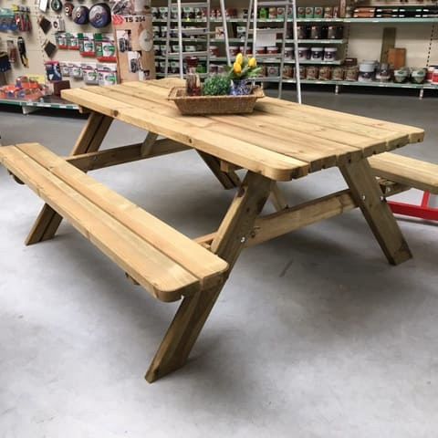 Bos Picknicktafel 40mm bouwpakket - 180cm