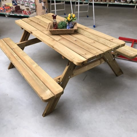 Bos Picknicktafel 40mm bouwpakket - 180cm