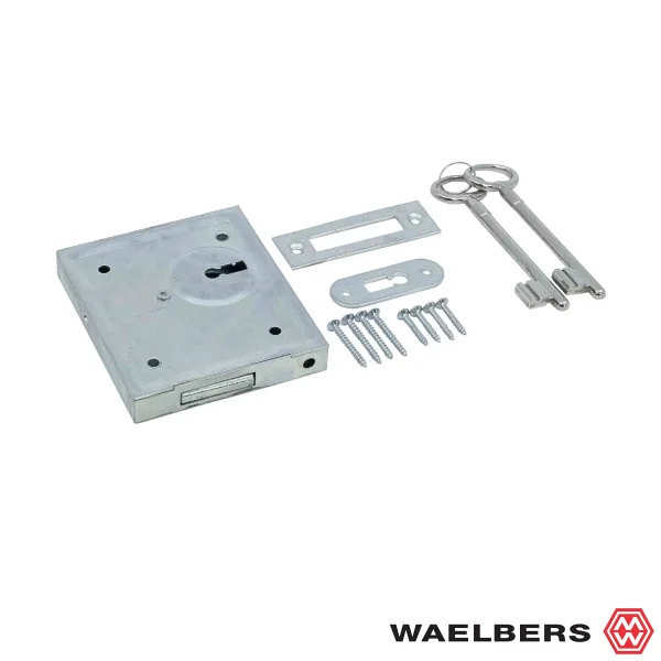Kelderbandslot 70mm compleet 2 sleutels