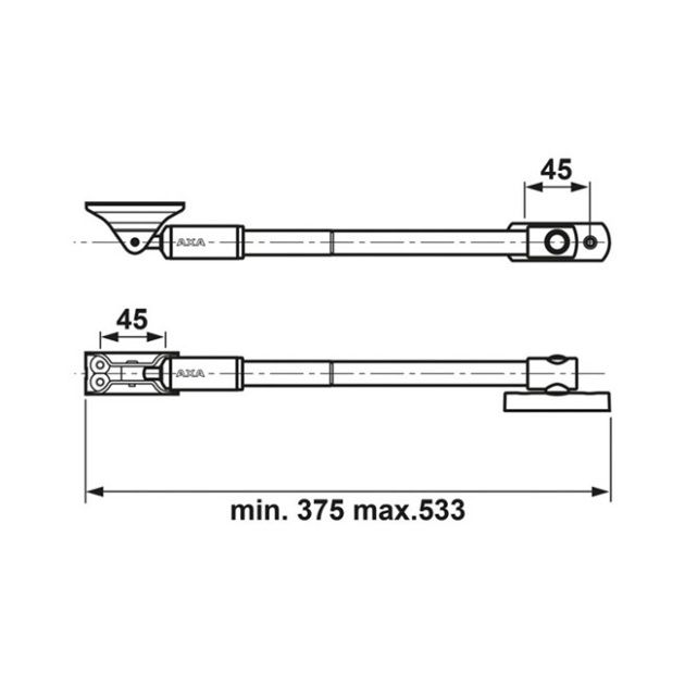 Wepewe Tele uitzetter 35cm ex