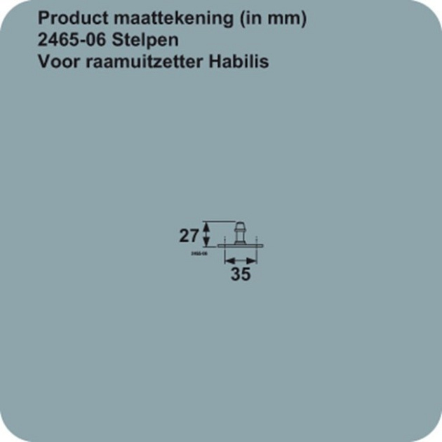 Habil Pen voor raamuitzetter 2465-06-22