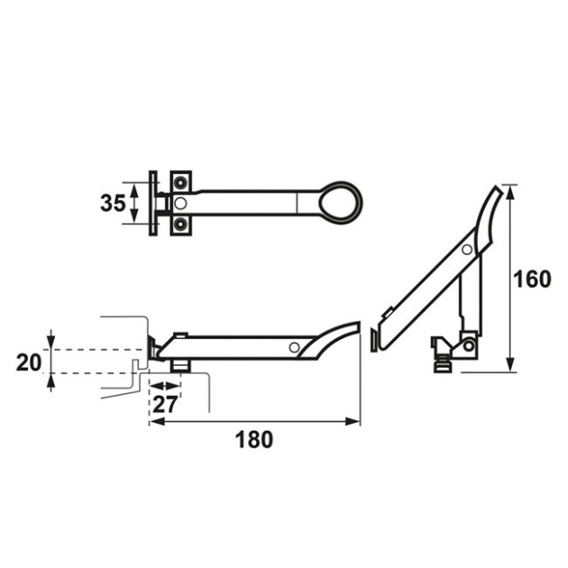 Axaflex Raamuitzetter 2640 Grijs
