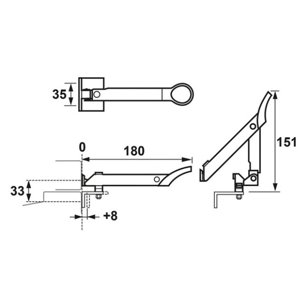 Axaflex Raamuitzetter Wit