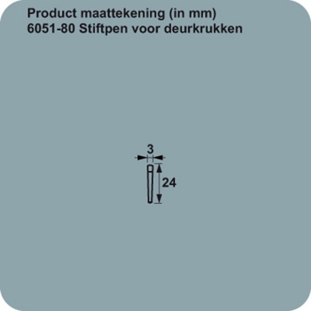 AXA Krukpen conisch 6051-80 24mm