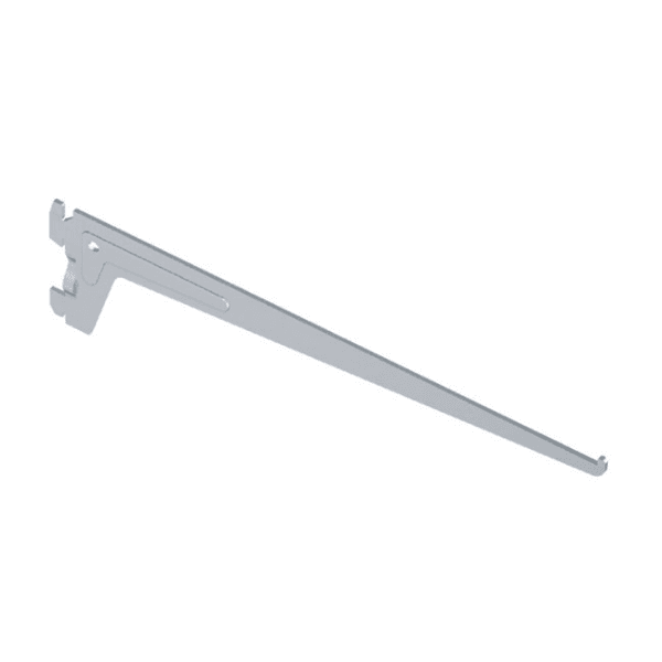 Element Drager 2 haaks enkel wit - 20cm