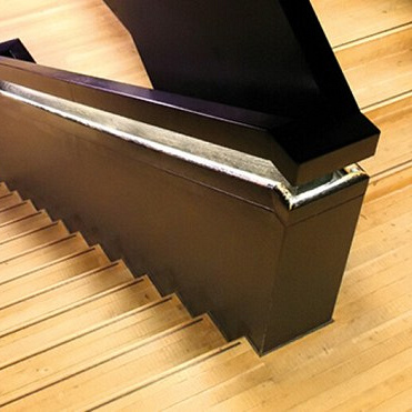 Anti-slip profiel pvc 11x9mm zwart los
