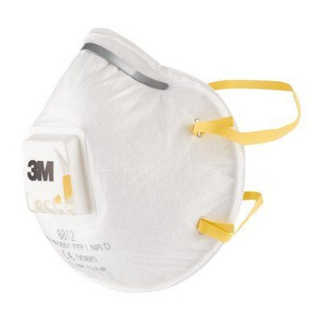 Stofmasker 3M 8812 met ventiel FFP1