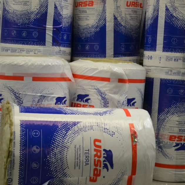 Ursa Glaswol 120mm  60cmx6mtr met spijkerflens