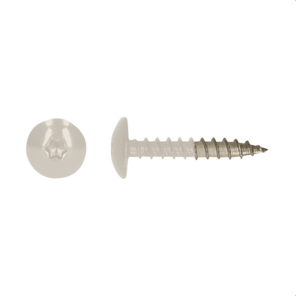Trespaschroef 4.8x25 RVS RAL9010 - 100st