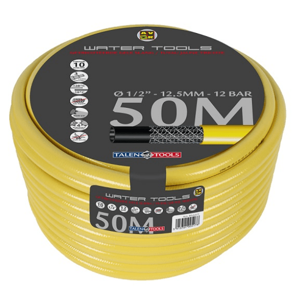 Slang geel getricot. 1/2" 50mtr