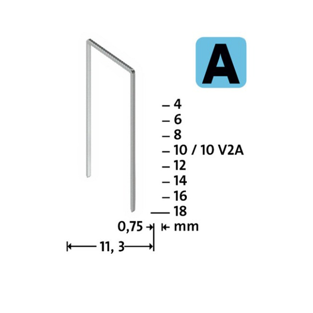 Novus nieten type A 53-8mm - 1800st