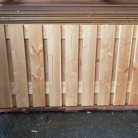 Douglas betonscherm 21 planks - 90x180cm