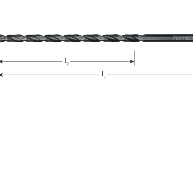 HSS spiraalboor 8mm lang 240mm