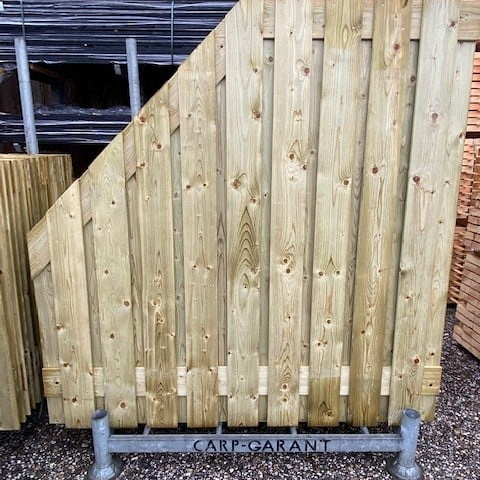 Betonscherm geïmpregneerd 21 planks verloop - 180x180/90cm