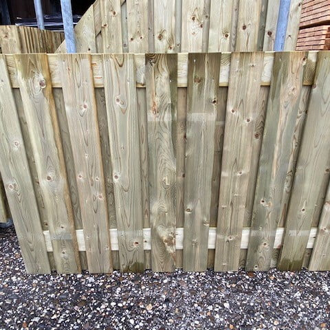 Betonscherm geïmpregneerd 21 planks - 120x180cm