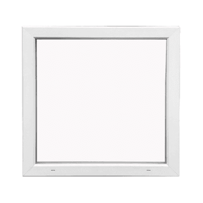 Kunststof raam basic 100x100cm Wit DK links
