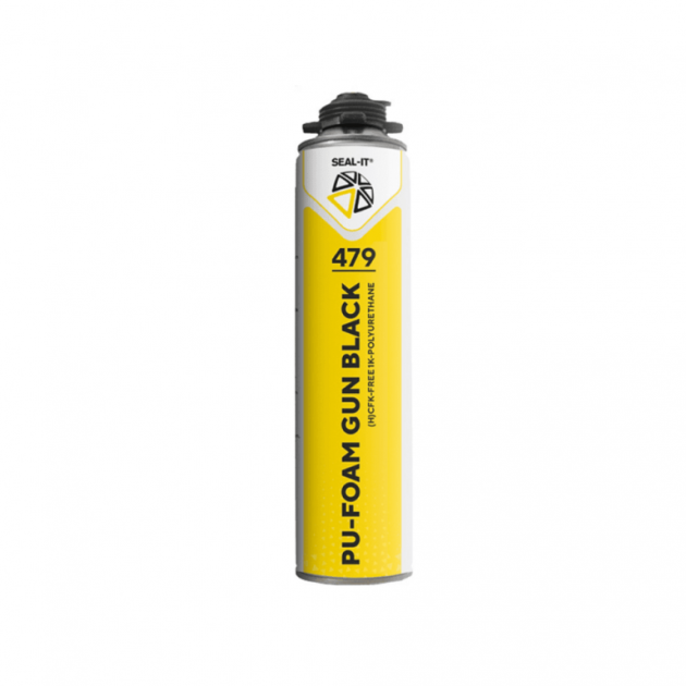 Seal-it 479 PU-gunfoam zwart - 750 ML