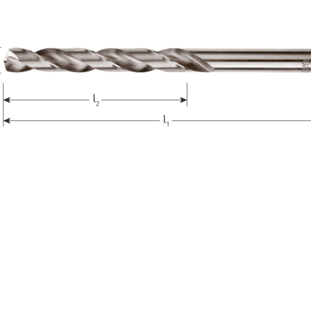 HSS-G spiraalboor 4mm (2st)