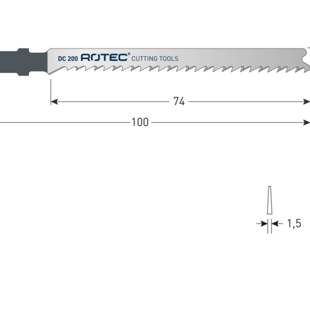 Rotec Decoupeerzagen DC200 - 2st