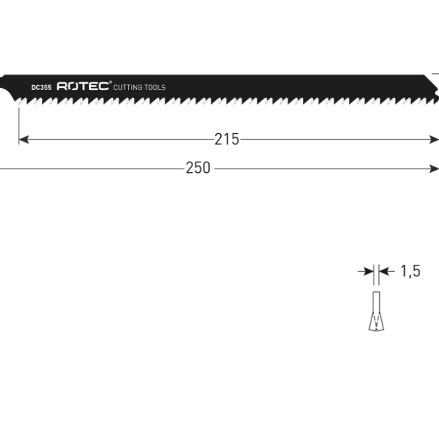 Rotec Decoupeerzagen DC355 - 2st