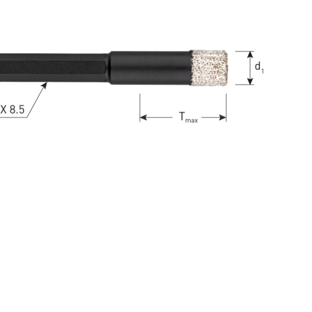 Rotec Tegelboor met wax 6mm