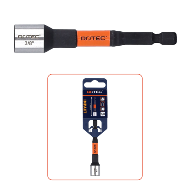 IMPACT Dopsleutel, magnetisch, SW 7 x 80 Rotec
