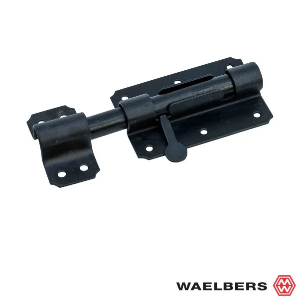Plaatgrendel 100x60mm Zwart