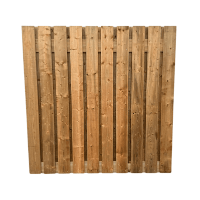 Betonscherm geïmpregneerd 21 planks bruin - 180x180cm