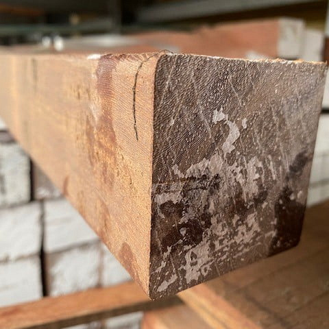 Hardhout geschaafd 65x65mm - 300cm