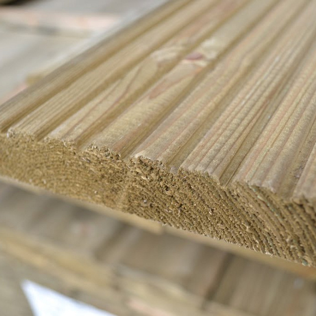 Tuinhout geschaafd 28x145mm(netto) vlonderplank - 300cm