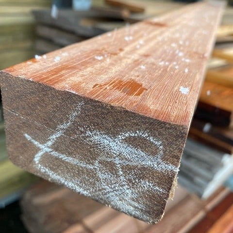 Hardhout geschaafd 44x70mm - 450cm